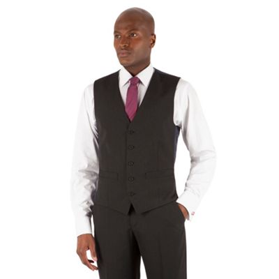 The Collection Black stripe 5 button front waistcoat